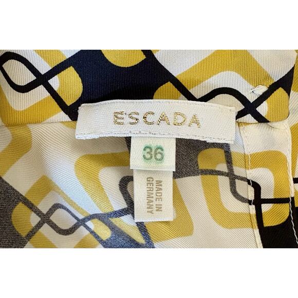 Escada 100% Silk Sleeveless Blouse Women’s Size 36 US Size 6 Vintage - Picture 11 of 13